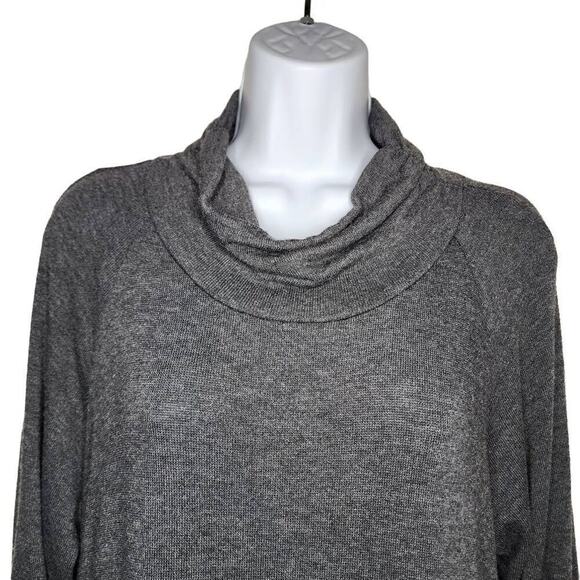 Tiana B. Women Dresses, NEW Charcoal Grey 3/4 Sleeve Mock Neck Knit Dress, Sz L - Picture 6 of 10